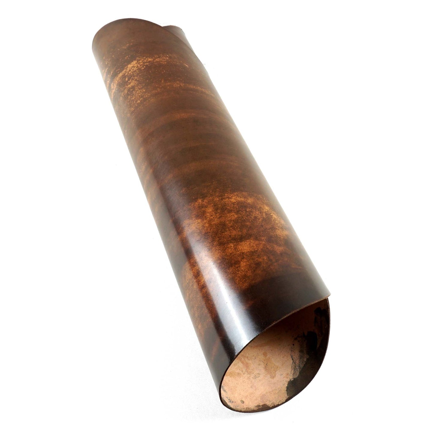 Rocado shell cordovan Marbled finish color Brown rolled