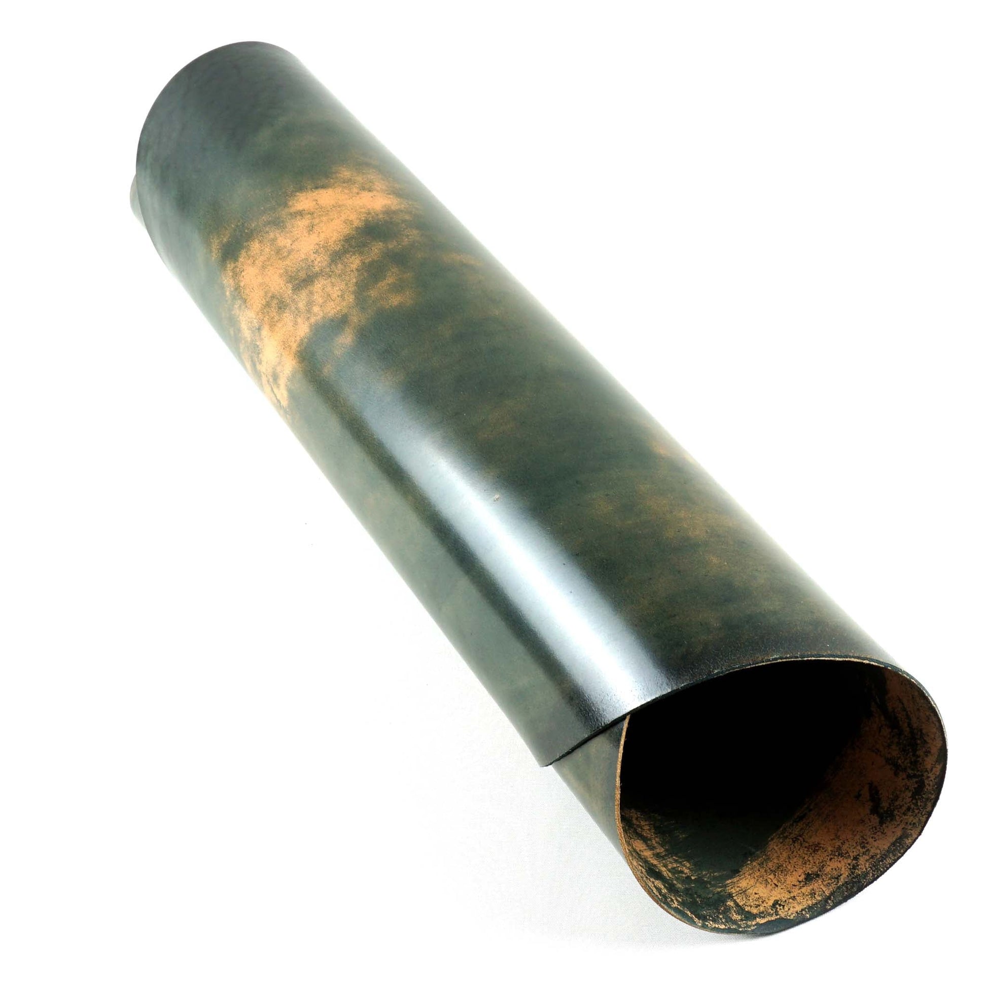 Rocado shell cordovan Marbled finish color Green rolled