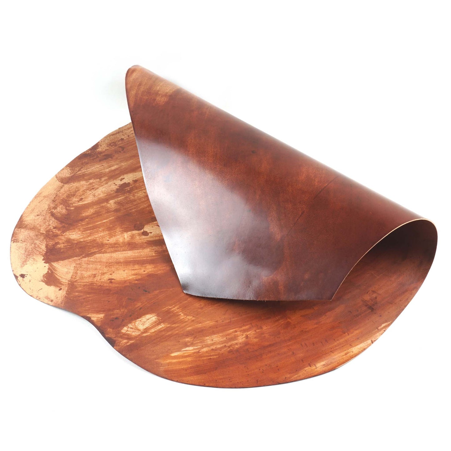 Rocado shell cordovan Marbled finish color Siena flipped