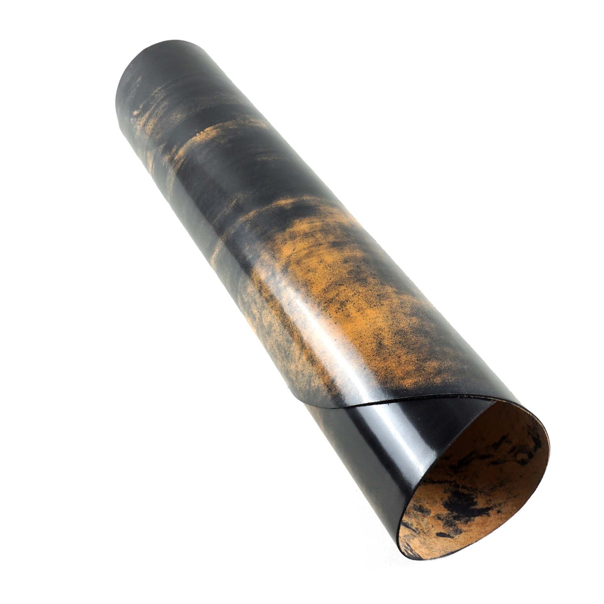 Rocado shell cordovan Marbled finish color Black rolled