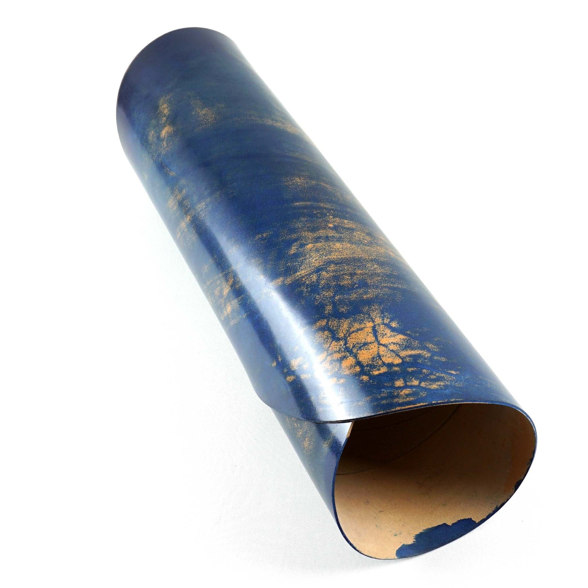 Rocado shell cordovan Marbled finish color Blue rolled