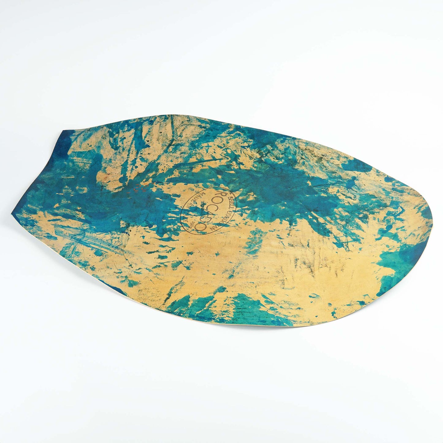 Rocado shell cordovan Marbled finish color Turchese backside