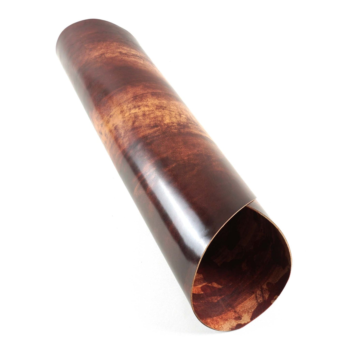 Rocado shell cordovan Marbled finish color Burgundy rolled